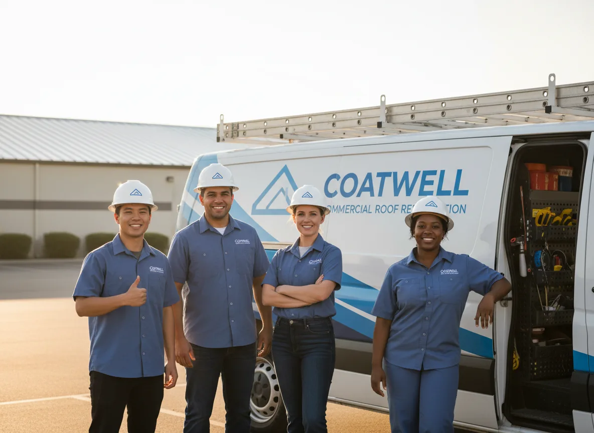 Commercial roof coating company in Manter, KS