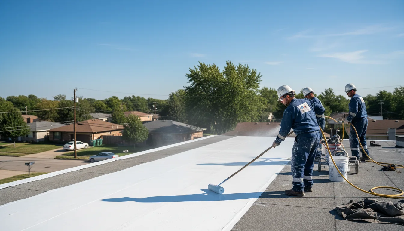 Commercial roof coating in Manter, KS near me
